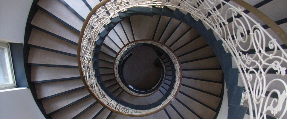 Wendeltreppe im Gerichtsgebäude